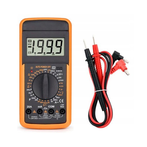 PROFESIONÁLNY MERAČ PRÚDU, LCD MULTIMETER