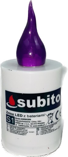 LED vložka do sviečok Subito 10,07 cm