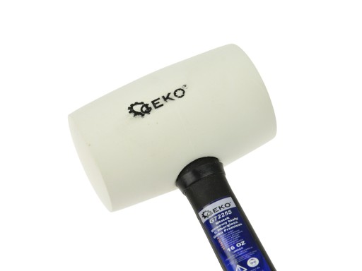 Gumové kladivo 16 OZ/600G/biele Geko G72255