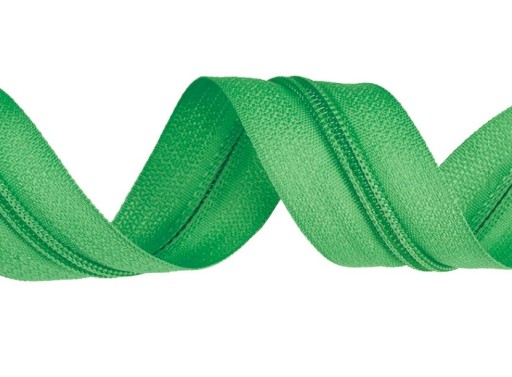 Páska na zips 3 mm svetlozelená 1 m