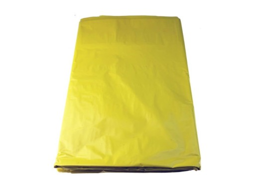 LDPE vrecia na pneumatiky kolies 100x100cm žlté, 20 ks.