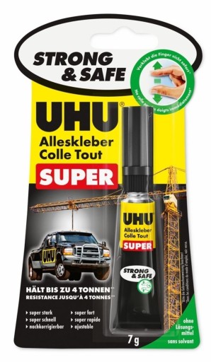 UHU Strong & Safe expresné lepidlo 7g