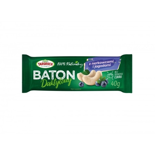 Datlová tyčinka s kešu a čučoriedkami 40g NATURAL