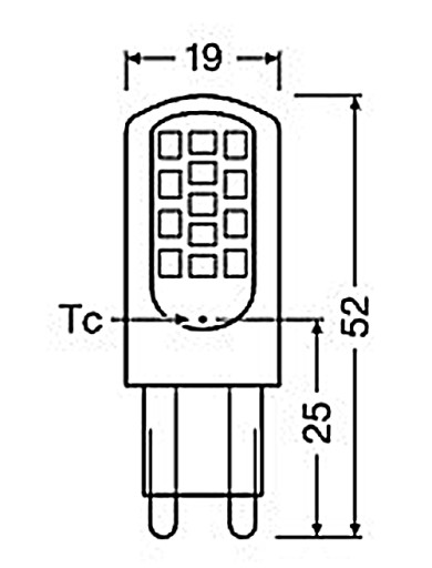 LED ŽIAROVKA 4,2W=40W G9 470LM OSRAM teplá farba