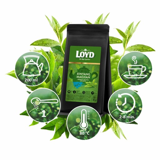 Exkluzívny čínsky zelený listový čaj XINYANG MAOJIAN 80g LOYD