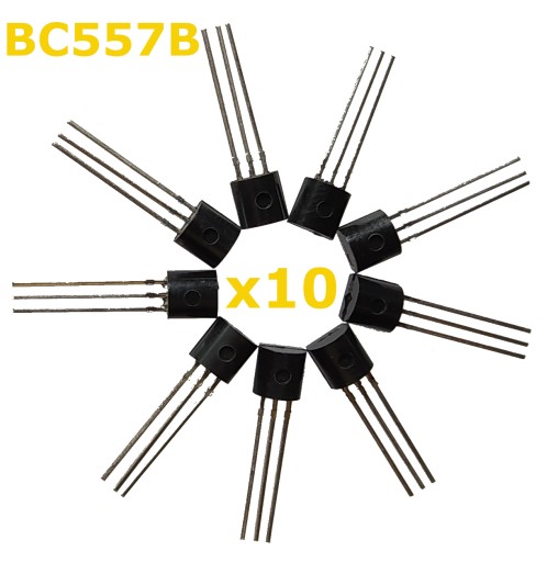 BC557B PNP tranzistor 45V 100mA x10 ks