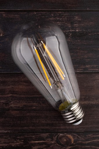 E27 EDISON ST64 LED žiarovka 8W = 60W 3000K Teplá FILAMENT DEKORATÍVNE RETRO