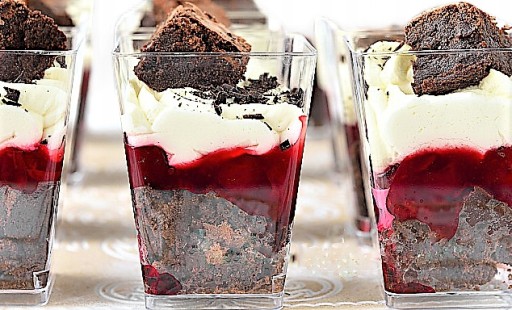 DEZERTNÝ POHÁR Šálky SNACK Square Dessert 120ml 24ks