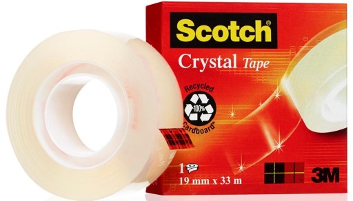 LEPIACE PÁSKA 19MM X 33M KRYŠTÁLOVO ČISTÁ ŠKÓTA
