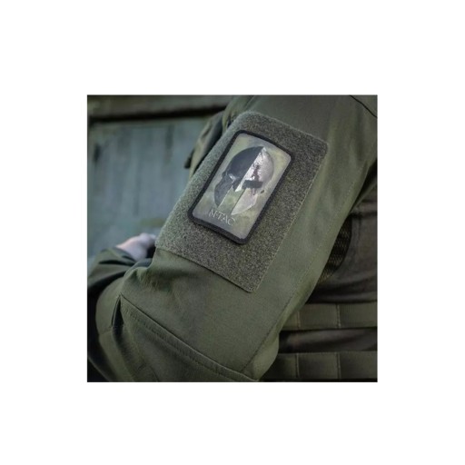 Nášivka na prilbu SPARTAN suchý zips M-Tac zelená/čierna