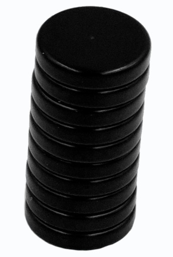 SILNÝ VALEC NEODYMOVÝ MAGNET 10x2 - ČIERNA 10KS / NEODYMOVÉ MAGNETY /