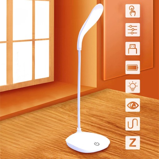 LED TOUCH TOUCH SCHOOL USB STOLNÁ LAMPA, STOJANÁ BEZDR