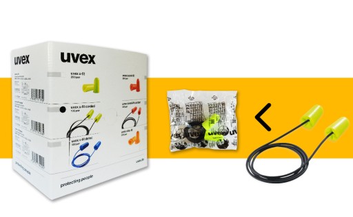 UVEX X-FIT štuple do uší so šnúrkou 1 pár
