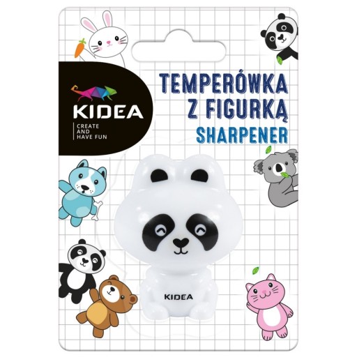 Orezávatko na ceruzky s figúrkou Kidea BLISTER, biele