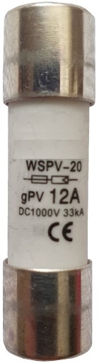 Keramická poistka 12A 10x38 Solárne panely gPV
