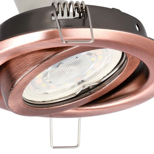 OKRUHÁ SADA MEDENÝCH HALOGÉNOV OSOBOVACÍCH SADA + LED ŽIAROVKA