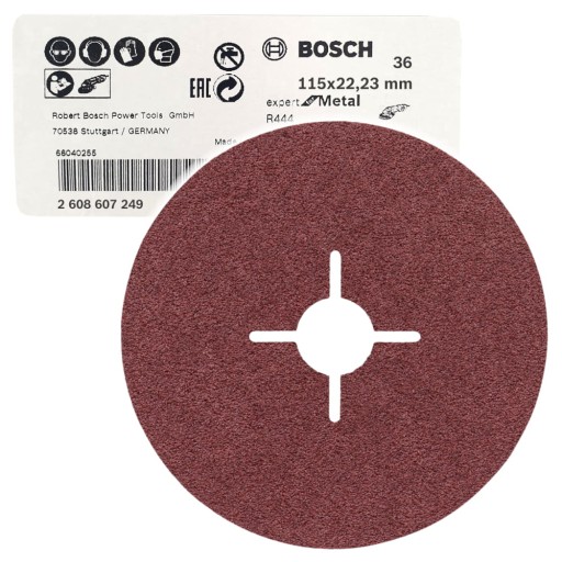 Vláknový brúsny kotúč na kov Bosch Expert for Metal R444 115mm gr36