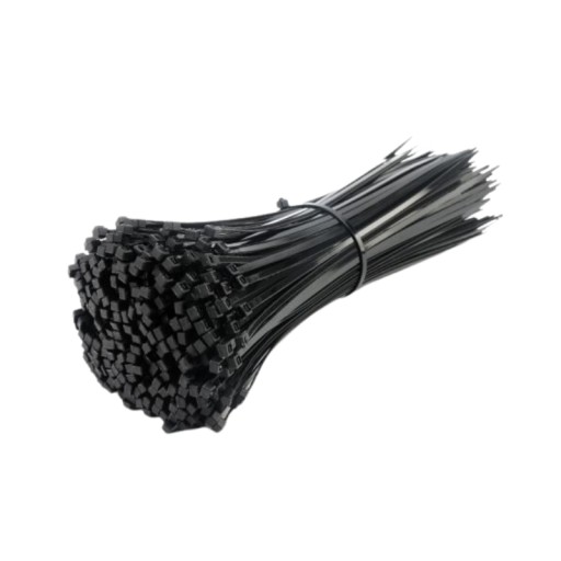 NYLONOVÉ SVORKY ČIERNE KABELOVÉ SPOJKY 3,6x300MM 100 KS