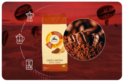Alce Nero Orzo Moka - Talianska obilná káva 500g