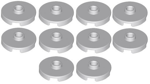 LEGO dlaždice 2x2 s čapom Svetlomodrošedá 10 dielikov 6183782 18674