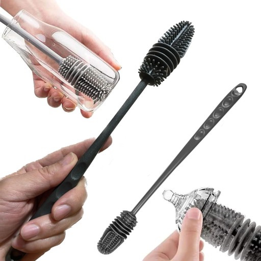 SILIKÓNOVÁ FĽAŠA UMÝVACIA KEFKA umývačka čistič GLASSES BRUSH