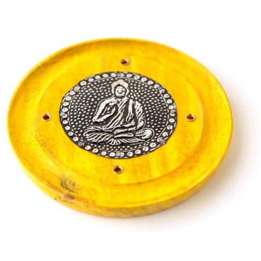 Okrúhly popolník na kadidlo Buddha
