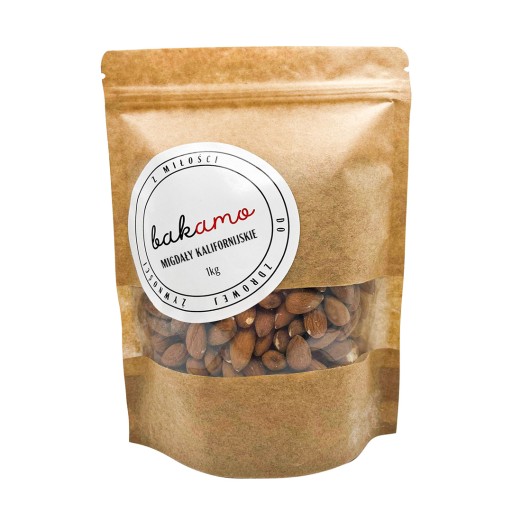 KALIFORNIA MANDLE 500g VEĽKÉ CELÉ PREMIUM Bakamo