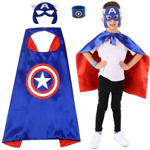 OUTFITOVÁ MASKA Captain America AVENGERS + CAPEA + NÁRAMOK