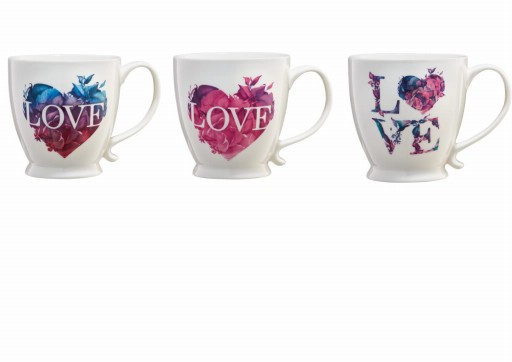 Porcelánový hrnček 480ml VEĽKÝ Ambition LOVE srdce Valentín 512