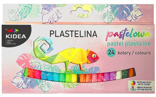 KIDEA SCHOOL Plastelína 24 PASTELOVÝCH FARIEB