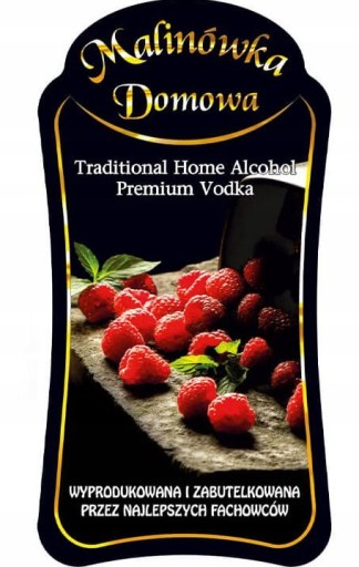 Prémiové samolepiace etikety MALINÓWKA 10x