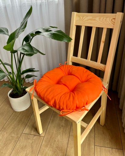 Podsedák na stoličku taburetka 35cm ORANŽOVÝ CIRCLE