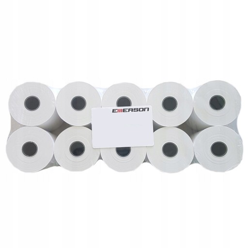 Rolky bieleho papiera pre ofsetové pokladne 57 mm x 30 m 10 roliek EMERSON