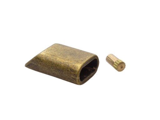 Kovový hrot na zámok 9 mm staré zlato 1 kus