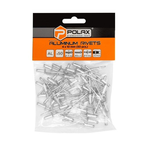 HLINÍKOVÉ NITY 4 X 10 MM 50 KS POLAX 37-009