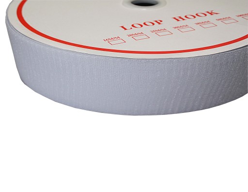 VELCRO TAPE, VELCRO 20mm/25 metrov biela slučka