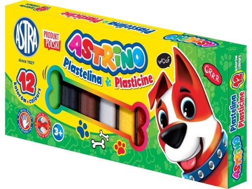 PLASTICINA 12 farieb ASTRINO ASTRA
