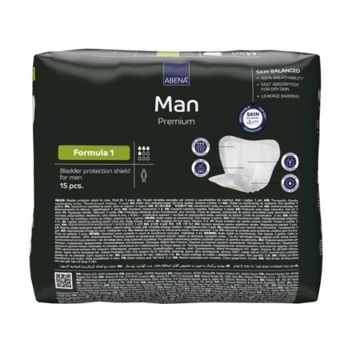 UROLOGICKÉ VLOŽKY PRE MUŽOV savé pánske hygienické vložky ABRI MAN FORMULA