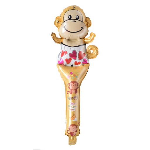 Ručný fóliový balónik YELLOW MONKEY ku Dňu detí Narodeniny veľký 78x26cm