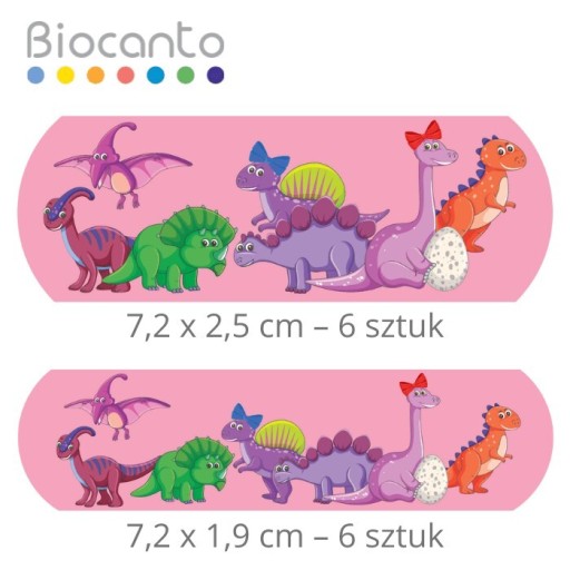 BIOCANTO DINUSIOWY Sada 12 ružových náplastí
