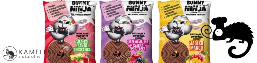 BUNNY NINJA Ovocný snack s jablkovo-mangovou príchuťou