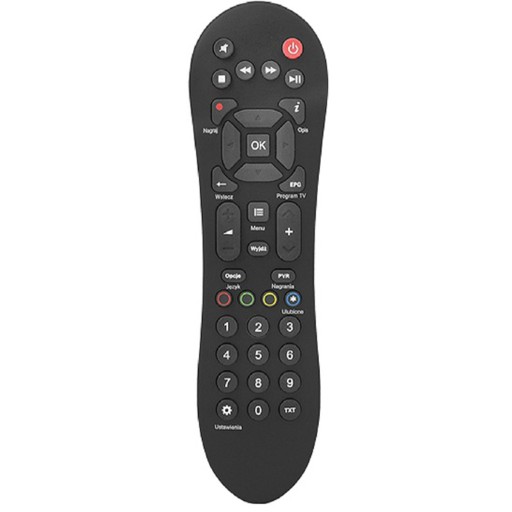 CYFROWY POLSAT EVOBOX ČIERNA DEKODÉR DIAĽK