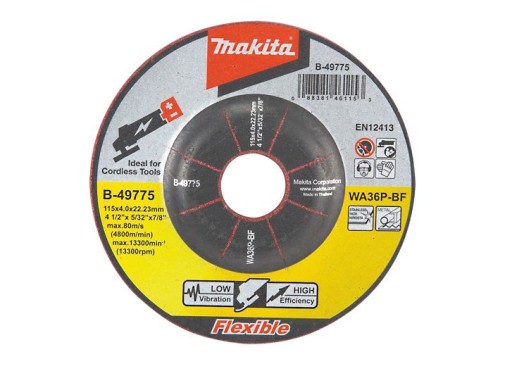MAKITA FLEXIBILNÝ BRÚSNY KOTÚČ 115 x 4 x 22,23 B-49775