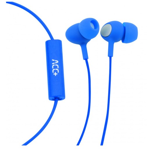 Slúchadlá do uší ACC+ SOUL 2 MAXCOM, MODRÉ, VEĽKÁ KVALITA, 3,5 MM JACK