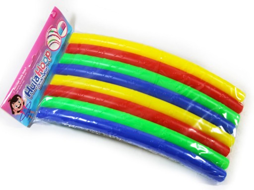 FAREBNÝ SKLADACÍ HULA HOOP S PUBS 68 CM 8 PRVKOV