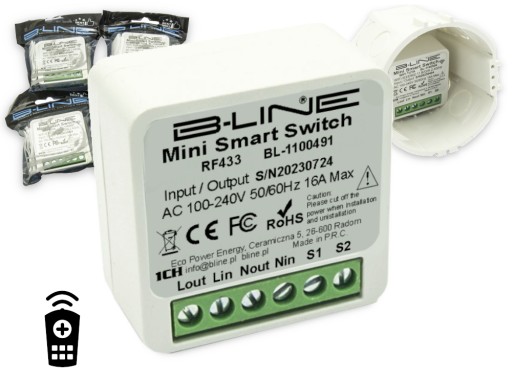 Ovládač ovládača pre MINI BOX RF PRS box (1 CHANNEL)