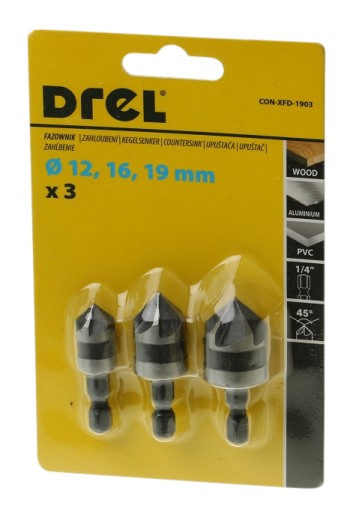 KONTRASPINGY ZRAZOVANIE PRE DREVO SADA 12-19 mm HEX