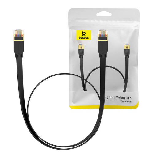 BASEUS PLOCHÝ INTERNETOVÝ KÁBEL LAN ETHERNET CAT 7 RJ45 1M