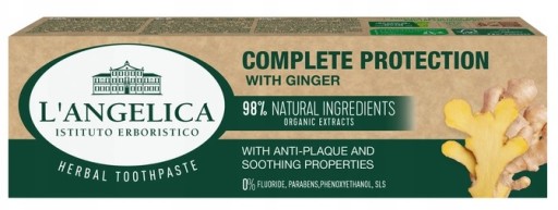 L'ANGELICA PLNÁ OCHRANA BYLINKOVÁ ZUBNÁ PASTA SO ZÁZVOROM 75ml