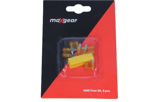 89-0008 MINI DESKOVÁ POISTKA 5A SADA 5KS MAXGEAR